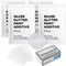 Impresa Glitter Paint Additive Kit - 4 x 3.5 Oz Ultra-Fine Silver Glitter & 4 Buffing Pads - Add to Paint or Varnish for Walls, Ceilings, Grout & Furniture